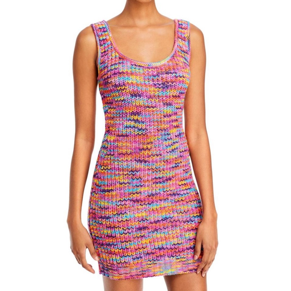 NWT STAUD Gardenia Sweater Knot Mini Dress - Size Large